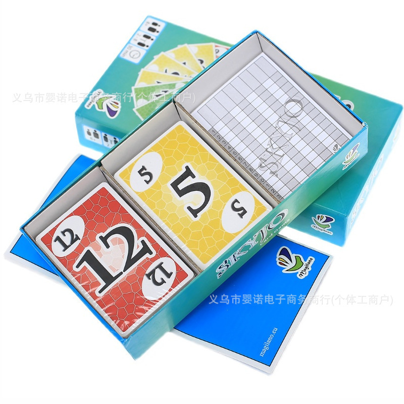 跨境英文版skyjo action card天空城桌游家庭聚会休闲卡牌游戏|undefined