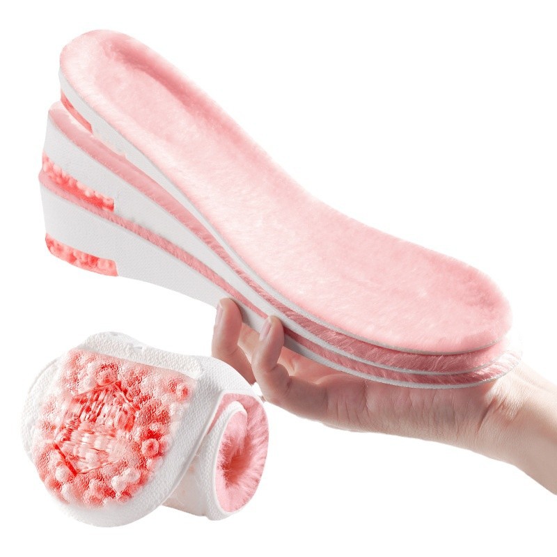 BOOST invierno calentamiento de la almohadilla de elevación invisible no cansada para mujeres almohadilla de elevación de pies con camilla interior de elevación de zapatos de Martin