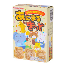 日本进口零食 松永matsunaga 宝宝动物儿童饼干35g磨牙饼小孩食品