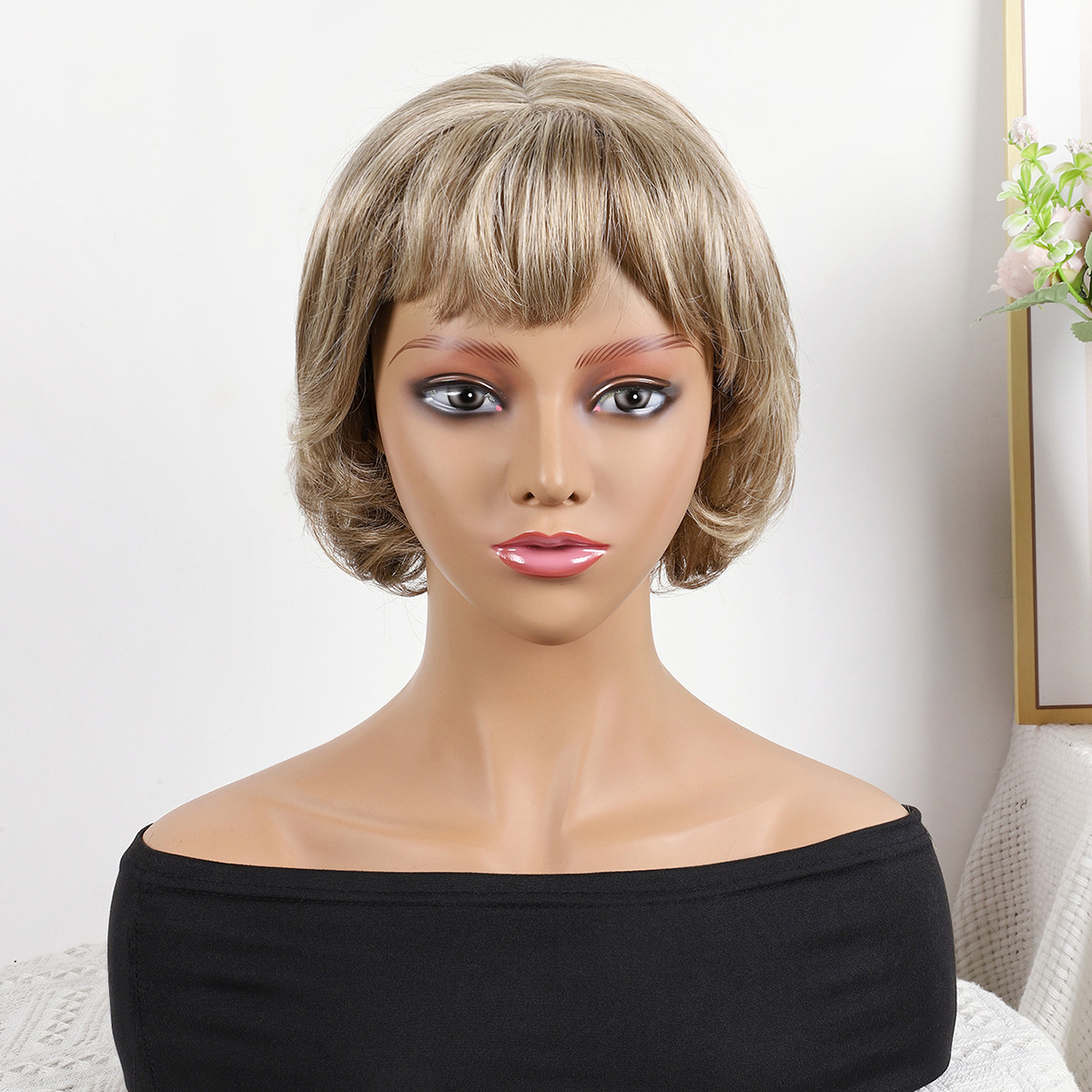 Fibra química al por mayor bob cabello pelucas mecánicas pelucas #bob101