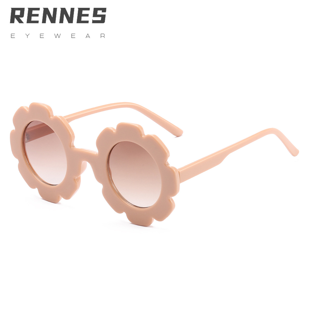 2021 nueva moda girasol gafas de sol para niños y niñas bebé lindo niños bisagra de metal gafas de sol 6311