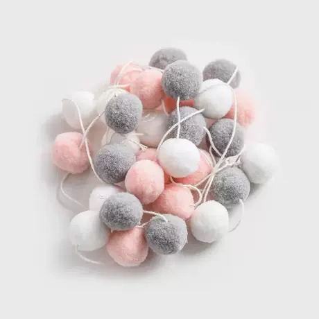 Hair ball string: white ash powder