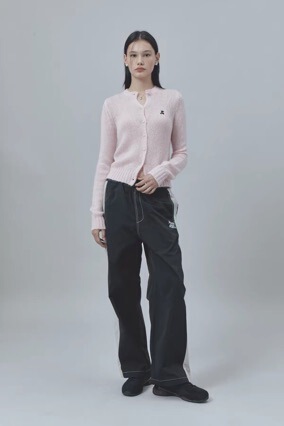 New 2026 Autumn Collection Korean Designer Embroidered Cardigan Sweater Jacket