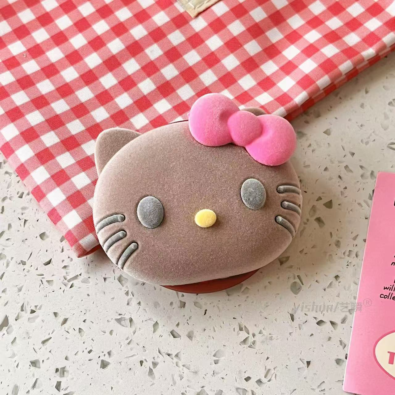 Super lindo lindo pequeño nuevo gato kt pan soporte de succión para Apple caso de teléfono móvil de escritorio contracción soporte de succión mujer