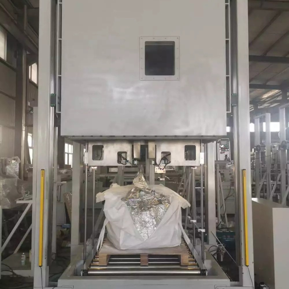 钴酸锂箱式吨包热封机、通过式吨袋内抽真空包装机