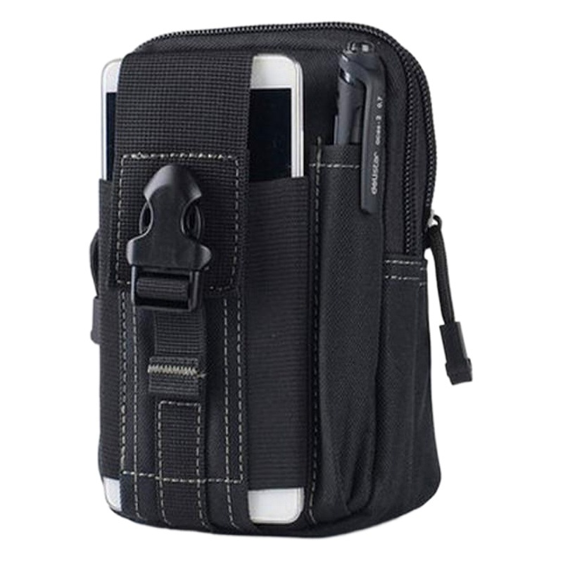 Wear-resistant nylon waterproof mobile phone waist bag wearing belt running bag military fan tactical outdoor sports camouflage waist bag