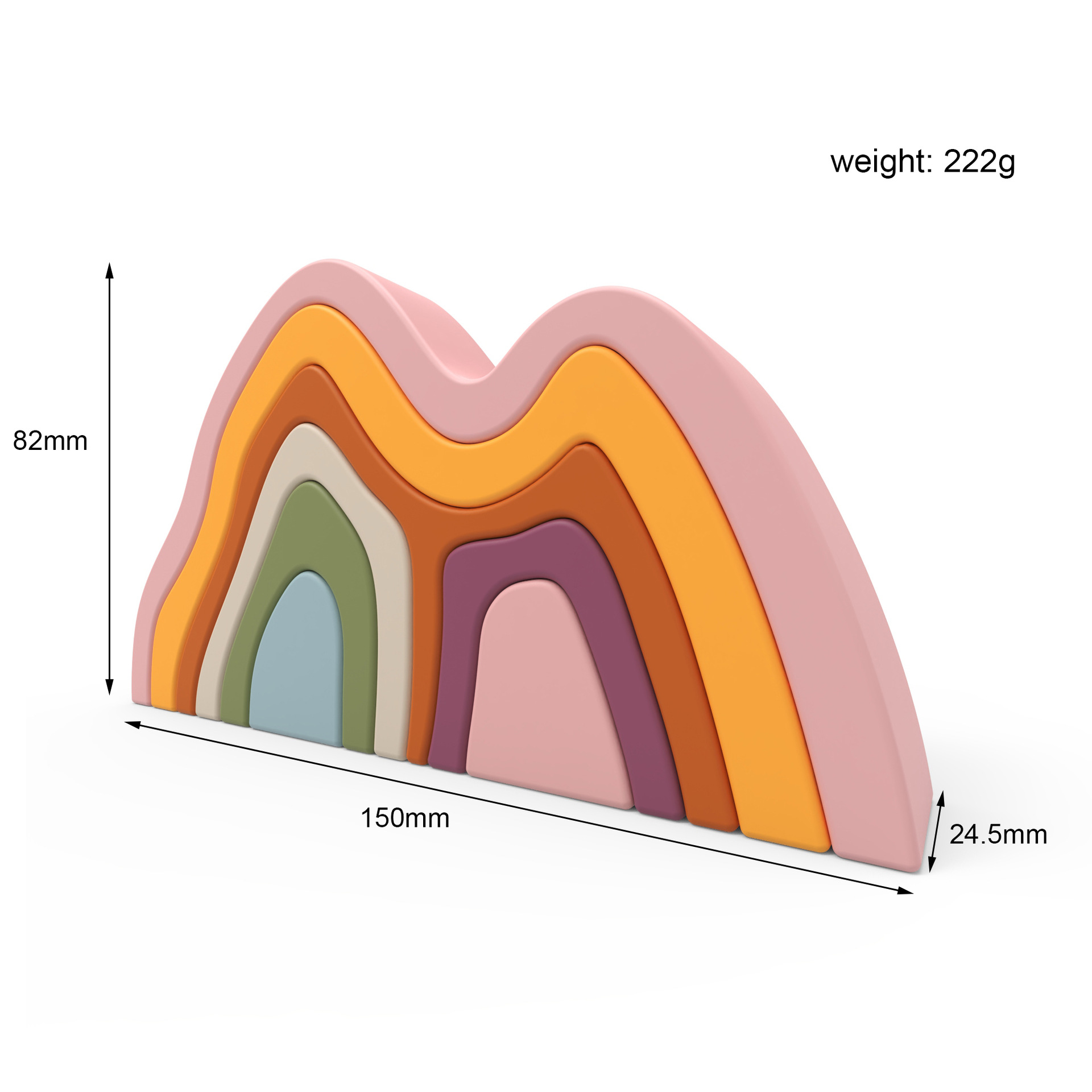 Juguetes inteligentes ensamblados transfronterizos para niños modelo de montaña puzzle educación temprana para bebés pila juguetes al por mayor de 3 - 6 años