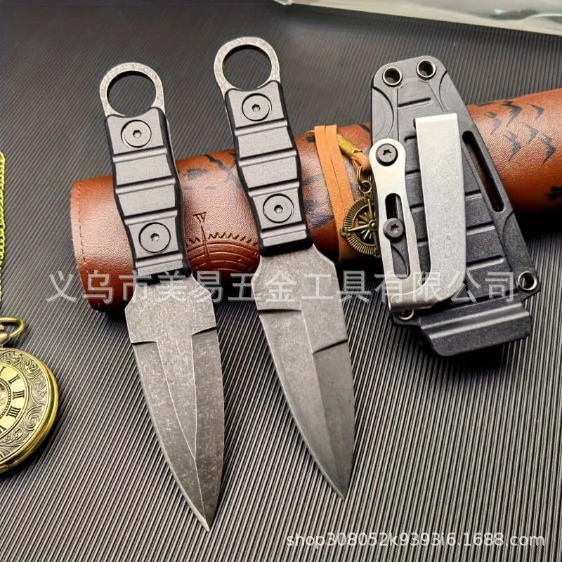 厂家直销便携式固定刀片刀带背夹护套户外旅行露营刀具小直刀