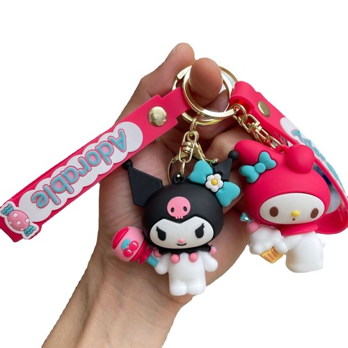 Sanrio Cherry Secret Keychain Cute Klomi School Bag Charms Car Keychain Small Gift Wholesale