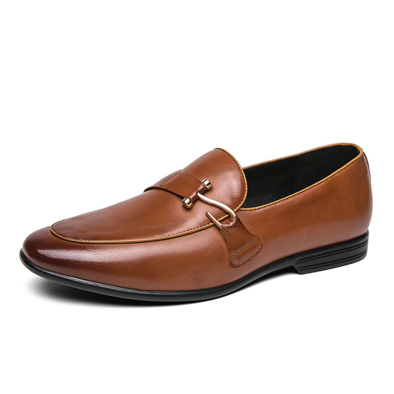 2024 verano hombre casual moda Lefour zapatos británicos de punta de viento zapatos de cuero pequeños zapatos de un pie de la juventud zapatos de hombre image 6