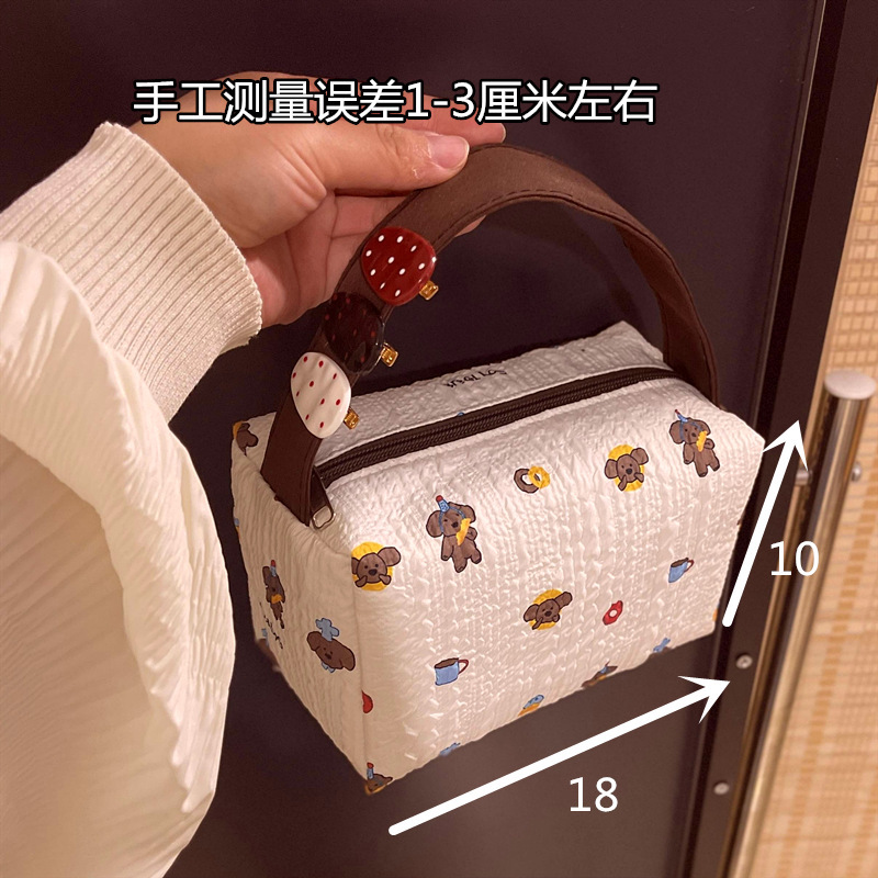 化粧品バッグコレクション猫便利な化粧品バッグ旅行トイレタリー収納袋立体ハンドバッグ大容量|undefined