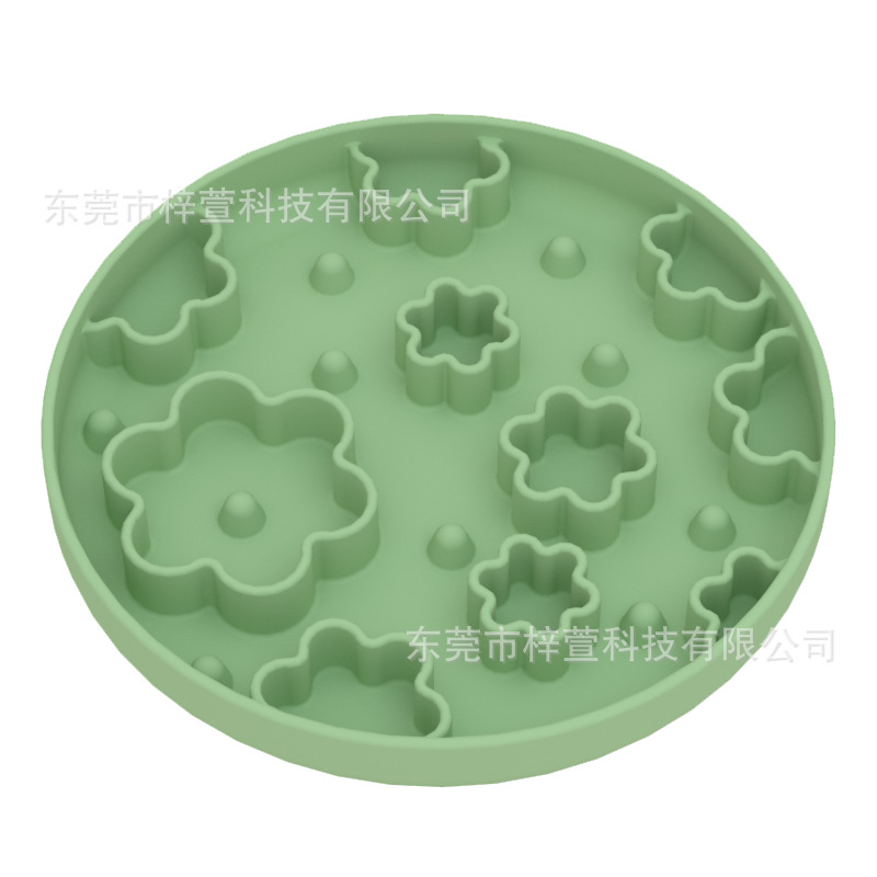 작은 꽃 그릇 민트 그린