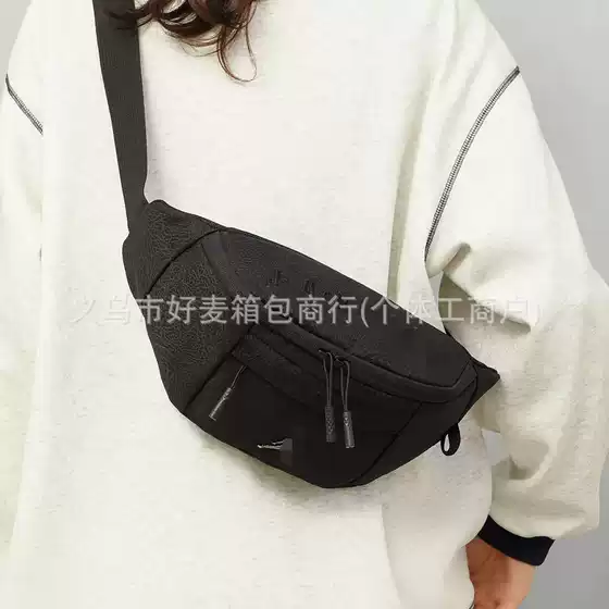 Cross-border New Fashion Brand Sports Waist Bag Men's and Women's Large Capacity Outdoor Leisure Crossbody Bag Fashionable Simple All-match Chest Bag