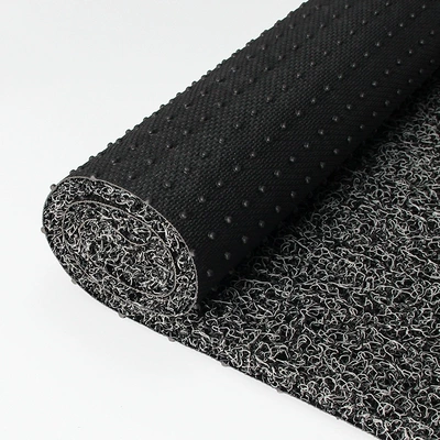 Wire Loop Floor Mats Manufacturer Direct Sales Wholesale 1.2*9m Roll Pvc Plastic Wire Loop Mats Free Cutting Car Carpet (Avtomobil döşəmə paspasları) - black-gray-12m-width-9m-length