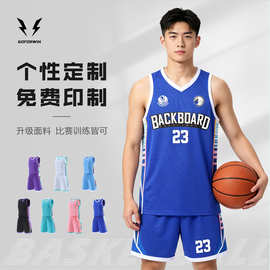 成人学生篮球服套装速干篮球服套装比赛跑步健身透气球衣印字