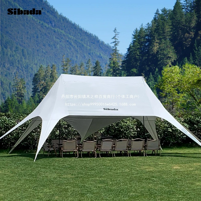 Навес для кемпинга на открытом воздухе, двойной пик, большой навес, одинарный навес, трехпиковый солнцезащитный козырек, непромокаемый солнцезащитный козырек для кемпинга