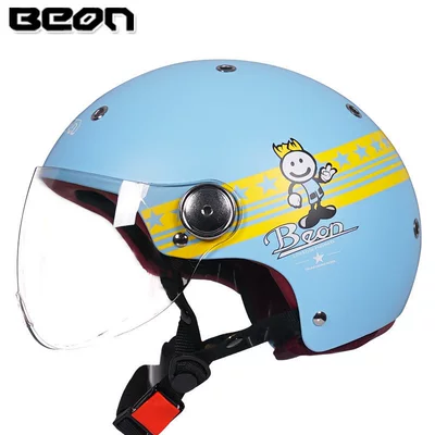 National Standard, Summer | Motosiklet dəbilqələri - s-matt-blueyellow-boy-b103
