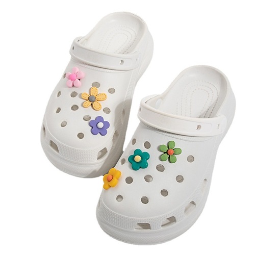 Hole Shoes Accessories DIY Xiaohongshu Instagram Cute Little Flowers DIY Shoe Clips Shoe Flowers Cross Shoe Decorative Clips Accessories