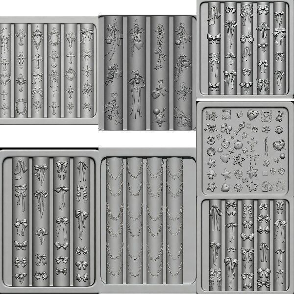 Silicone mold for manicure