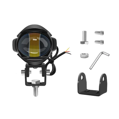 Cross-border hot sale car and motorcycle spotlight LED modified external lens waterbird monocular binocular auxiliary headlamp (Motorcycle headlights, headlights) - monocular-single-ordinary-bracket