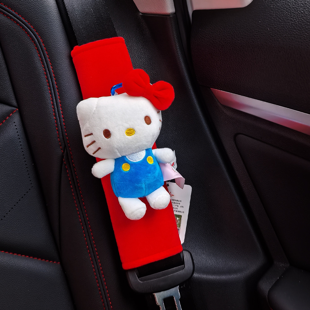 Funda Protectora Universal de Hombro para Cinturón de Auto de Poliéster con Dibujos Animados