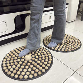 实木足底按摩垫超慢跑室内指压板足疗地毯健身训练脚底运动器材