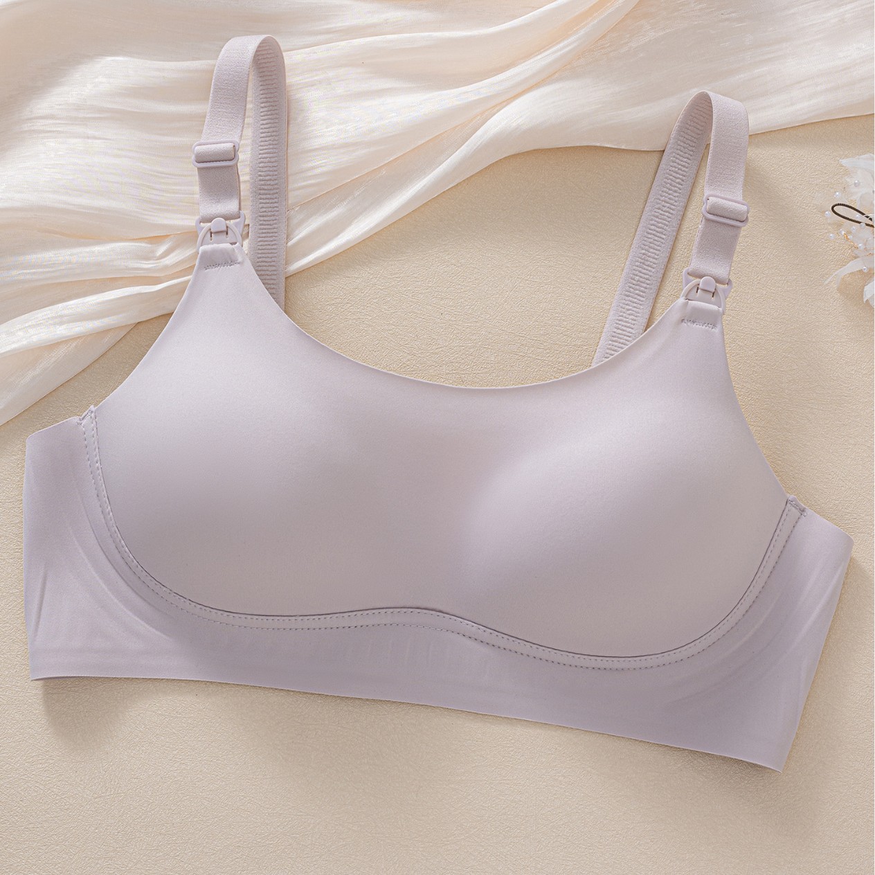 Venta directa de fábrica comercio electrónico transfronterizo Sudeste de Asia Vietnam Tailandia damas sin costuras sujetador de recogida lateral cómodo