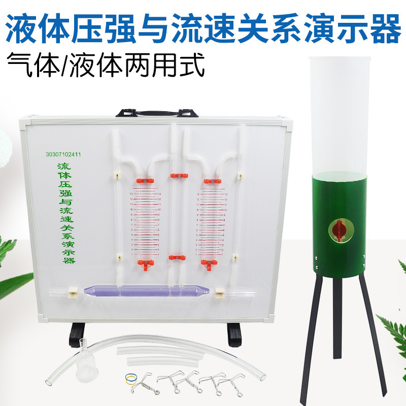 液体压强与流速关系演示器气体/液体两用型教师用物理实验器材