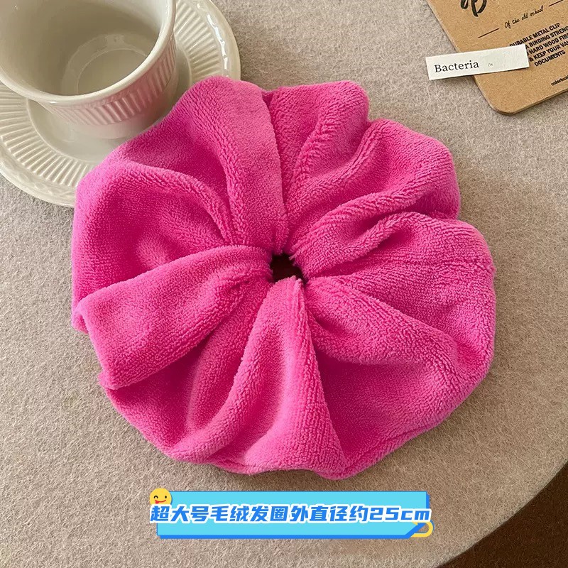 특대형 봉제머리끈 - 레드(라벨포함) (25cm*30g)