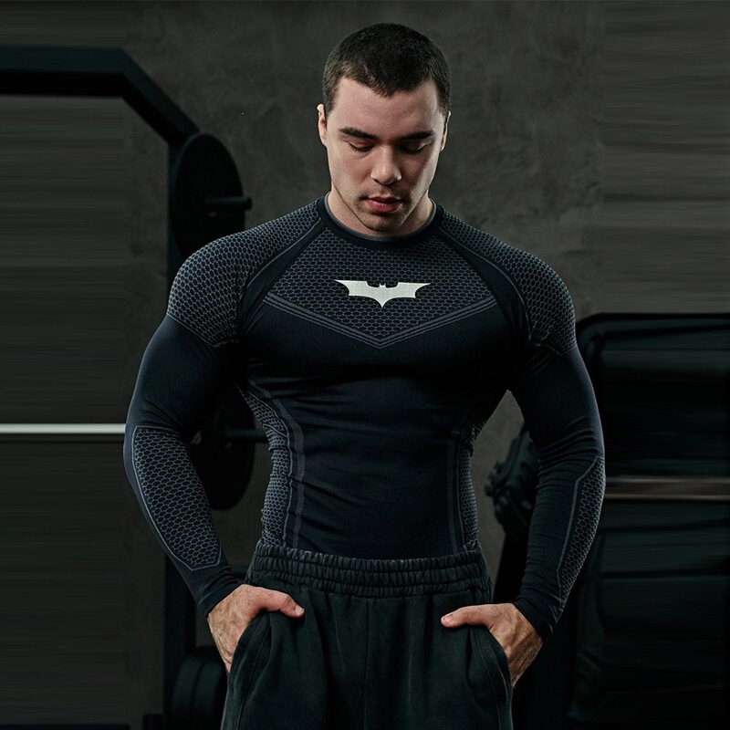 Youngla American-Style Muscle Fitness Clothing Men's Sports Quick-Drying Printed Long-Sleeved Spring and Autumn Tight-Fitting T-Shirt Men's Clothing Youngla American-Style Muscle Fitness Clothing Men's Sports Quick-Drying Printed Long-Sleeved Spring and Autumn Tight-Fitting T-Shirt Men's Clothing