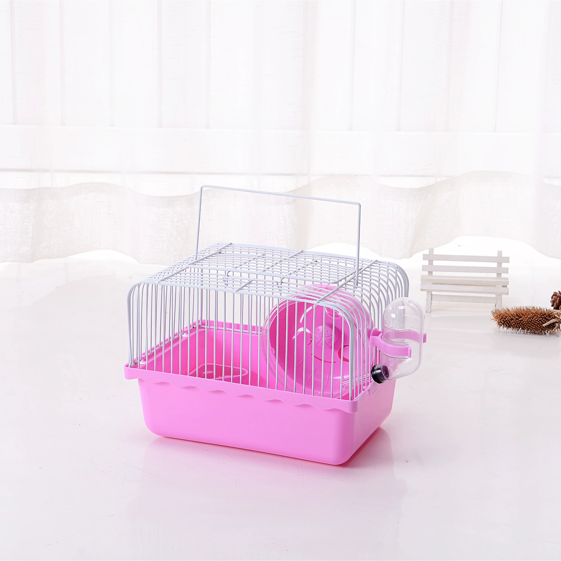 Хомяк золотой медвежий клетка небольшая сельская клетка вилла цветочная птичья клетка товары хомяк игрушки Naka идиллическая клетка товары для животных