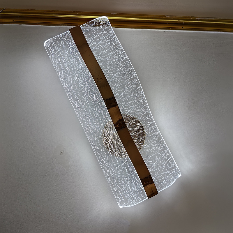 Luz de fondo acrílico luz de fondo pasillo moderno cabecera cama lujosa lámpara de pared hotel escalera simple sala de estar Yak