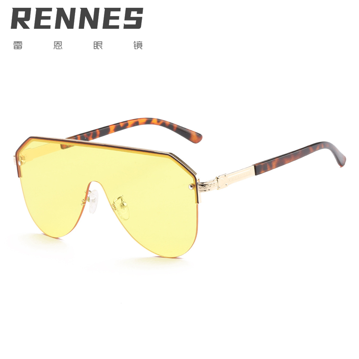 2021 nueva lente de una sola pieza gafas de sol de moda retro gafas de sol de moda calle tiro gafas de sol 2573