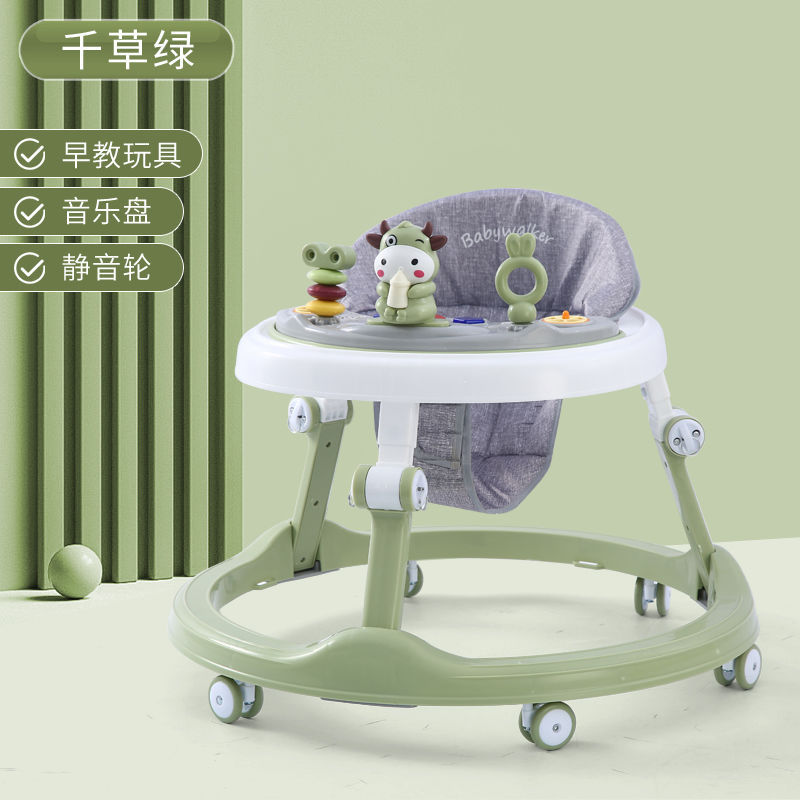 Andador para bebés que previene las piernas en forma de O y las caídas, apto para bebés de 6 a 18 meses, permite sentarse y ser empujado para ayudar a caminar y aprender a conducir.