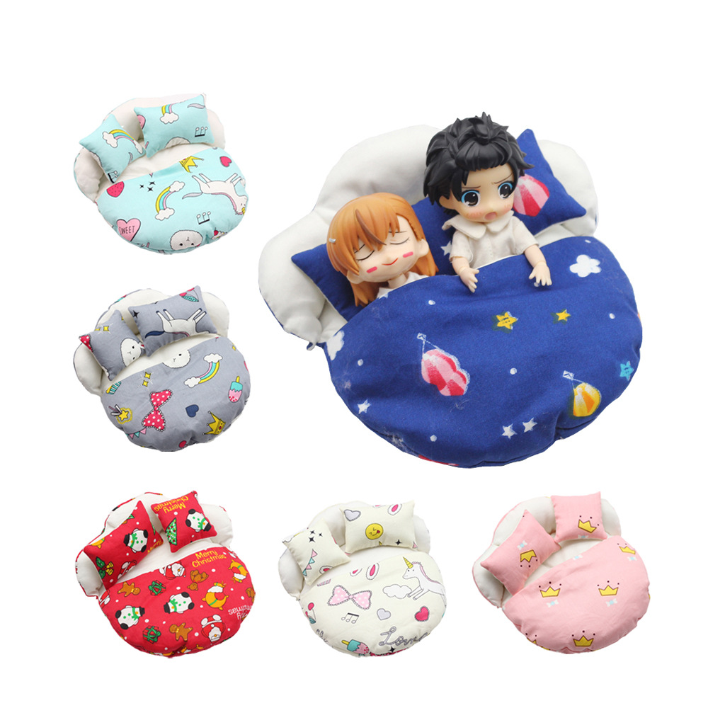 Labubu拉布布床品ob11卡通床 12分bjd  molly gsc doll素体娃用床
