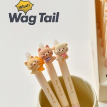 创意文具可擦笔小学生专用笔高颜值芝士猫咪按动热可擦中性笔批发