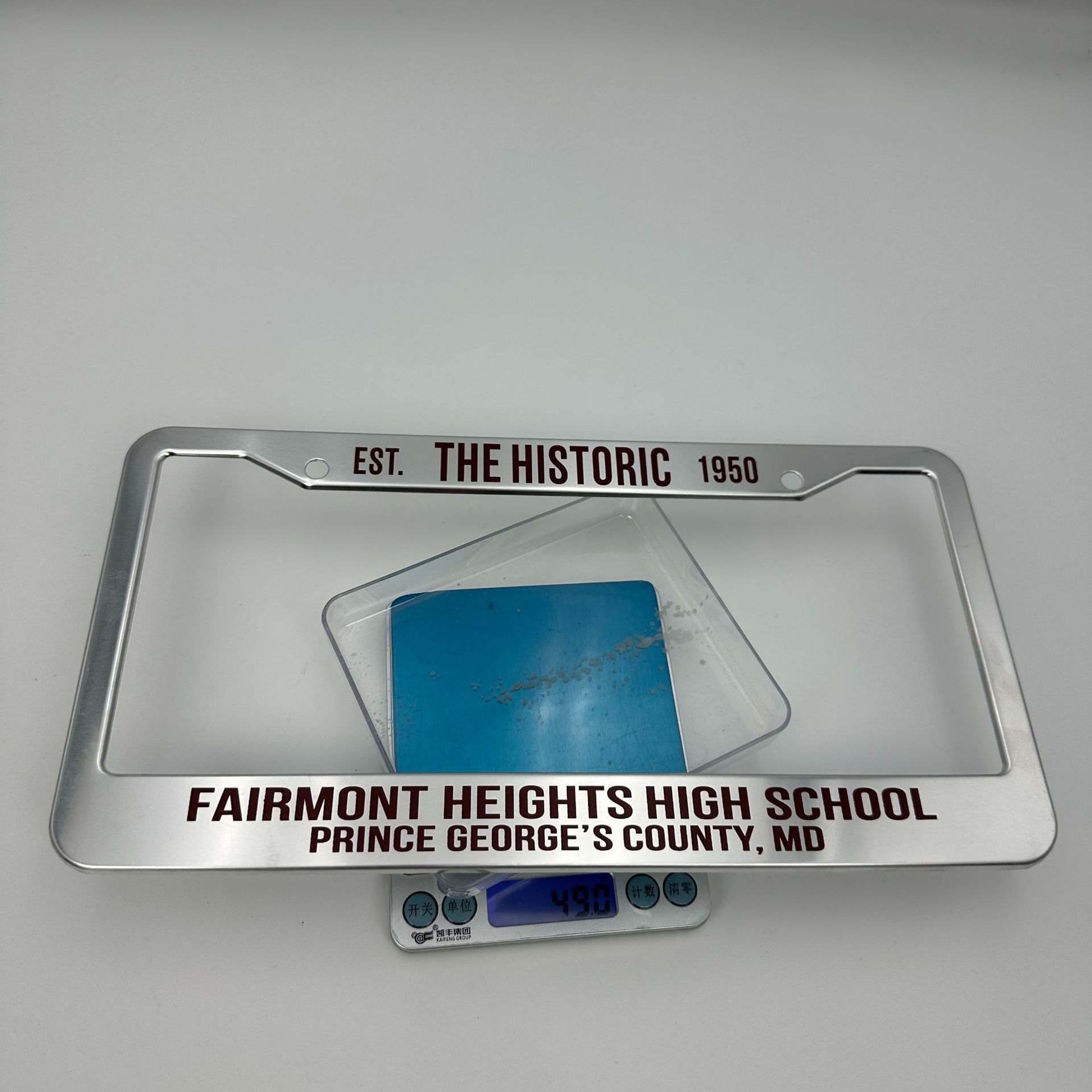 New Model American Standard Aluminum Alloy License Plate Frame, Silver Custom-Made American-Style Export Car License Plate Frame, Export Supply
