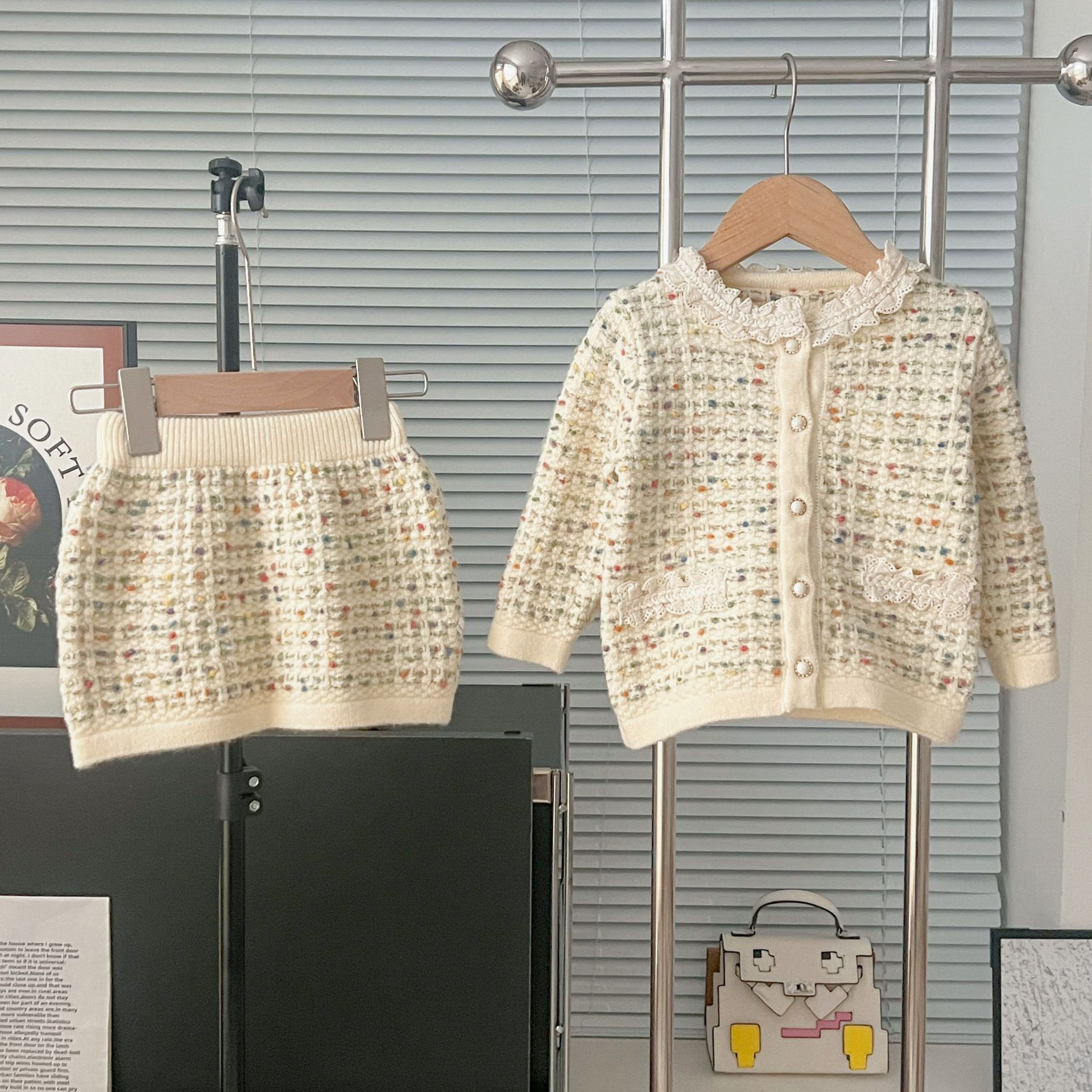 Baby Mädchen Strickset Im Fragrant Style Modische Kinderkleidung_voghion.com