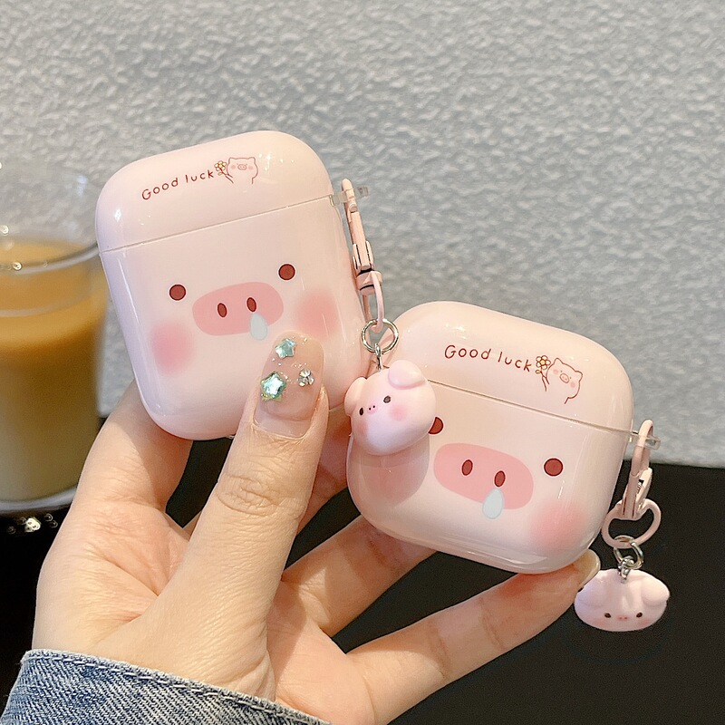 Trendy new product IMD series cute pink pig earphone case suitable for AirPods 2/3/4 generation Trendy new product IMD series cute pink pig earphone case suitable for AirPods 2/3/4 generation