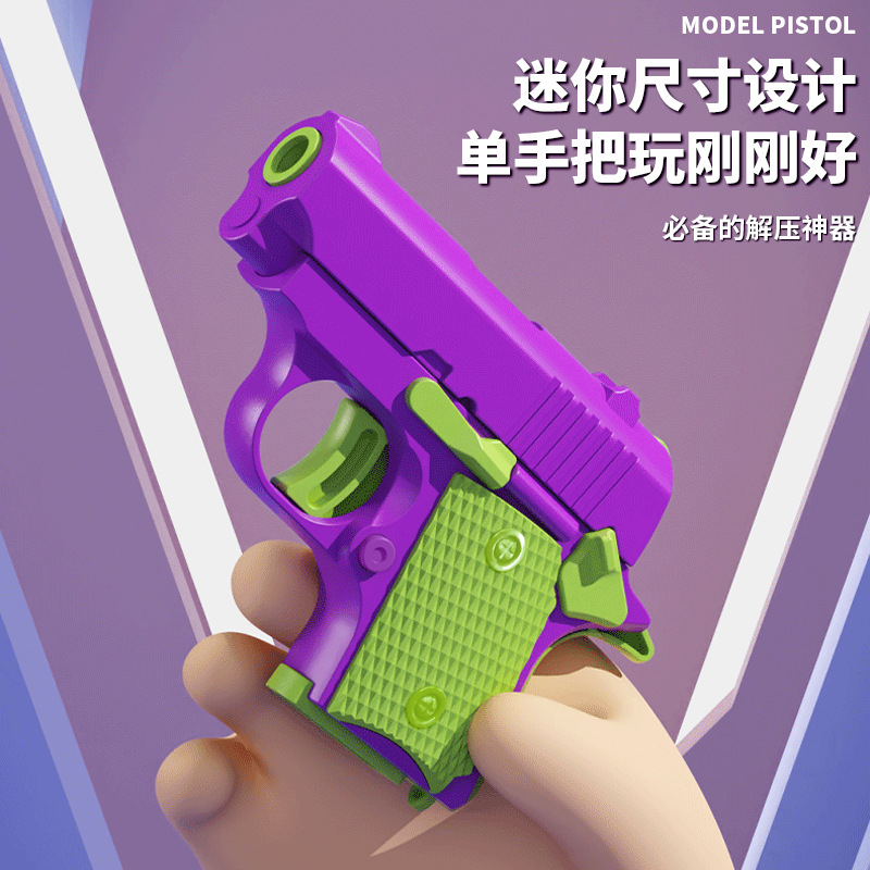 Explosiva transfronteriza Cuchillo de gravedad 3D Cuchillo de zanahoria luminoso Juguete de descompresión Serie de cuchillos de zanahoria impresos en 3D Ansiedad