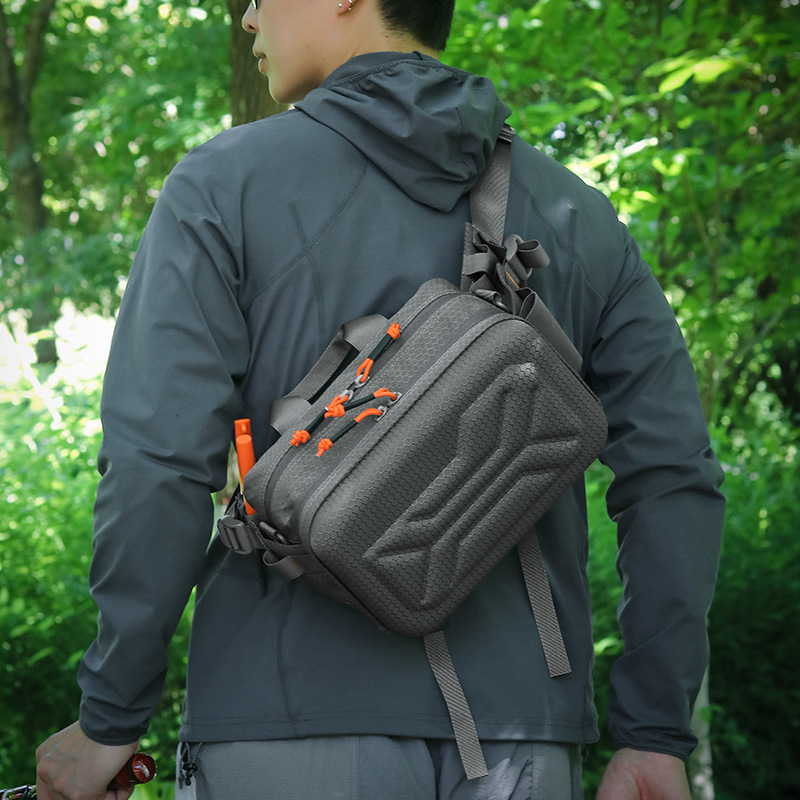 Anti-Tear Honeycomb Lure Bag Waist Bag for Men and Women Outdoor Cycling Sports Backpack Camouflage Single Shoulder Crossbody Bag Multi-Functional