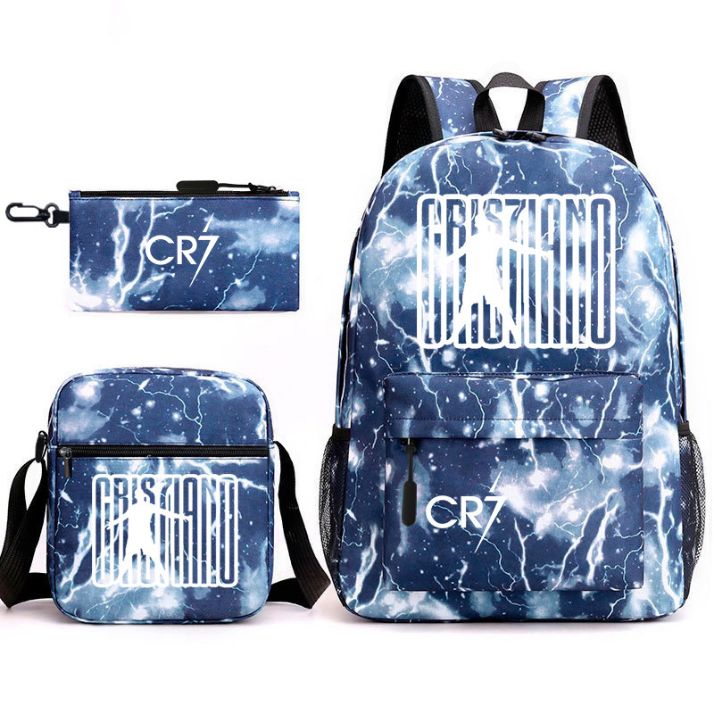 Mochila de tres piezas, mochila para hombres y mujeres, mochila a prueba de salpicaduras [una también es precio al por mayor] mochila de espalda protectora