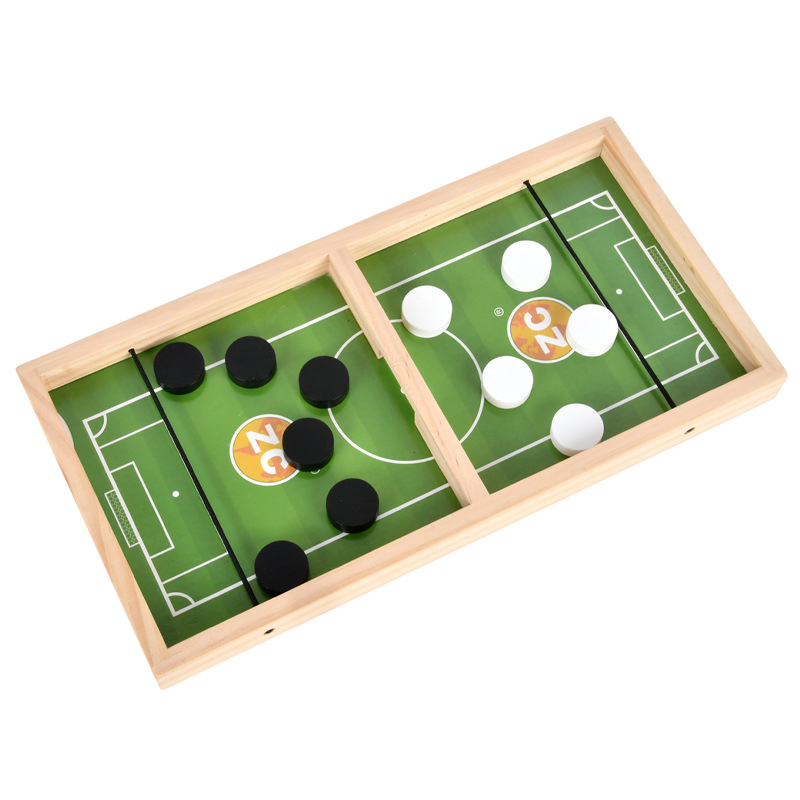 Niños divertidos 2 - en - 1 fútbol pop-up más Tetris doble juego de mesa divertido juguete de madera