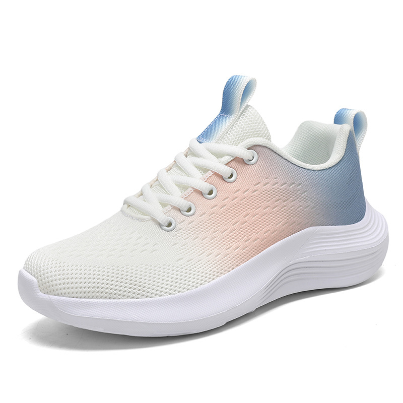2026 primavera nuevos zapatos de tela de mujer cómodos zapatos deportivos de malla transpirables de moda simple zapatos casuales de mujer