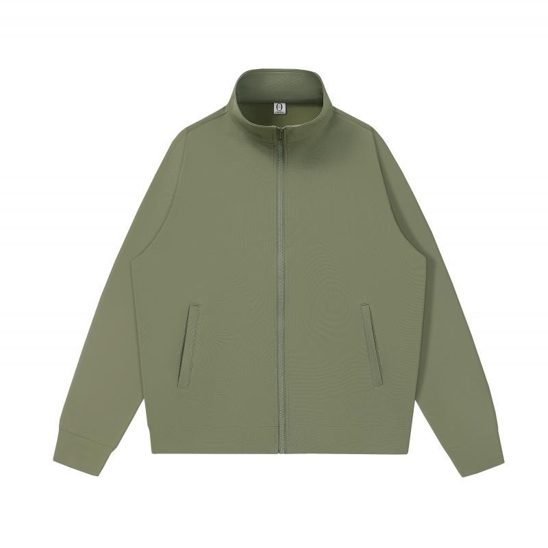 Primavera y otoño hombres y mujeres Cardigan bordado ropa de moda de trabajo chaqueta de lazo cremallera ropa de clase suéter personalizada impresión LOGO