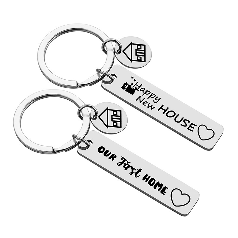 2021 stainless steel keychain new home n...