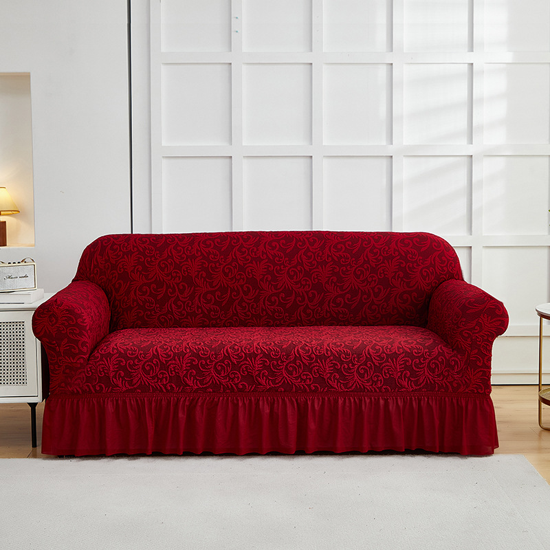 Style minimaliste européen, romantique français, housse de canapé extensible, résistante aux rayures, antidérapante, lavable et élastique, adaptée aux animaux de compagnie_voghion.com