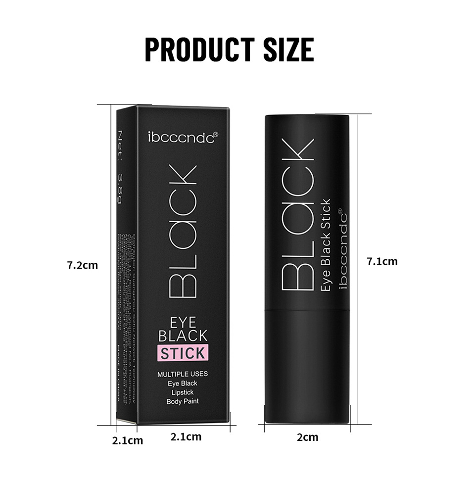 ibcccndc Black Painting Cream Black Lipstick Lip Balm Eye Black Stick Halloween Facial Color undefined