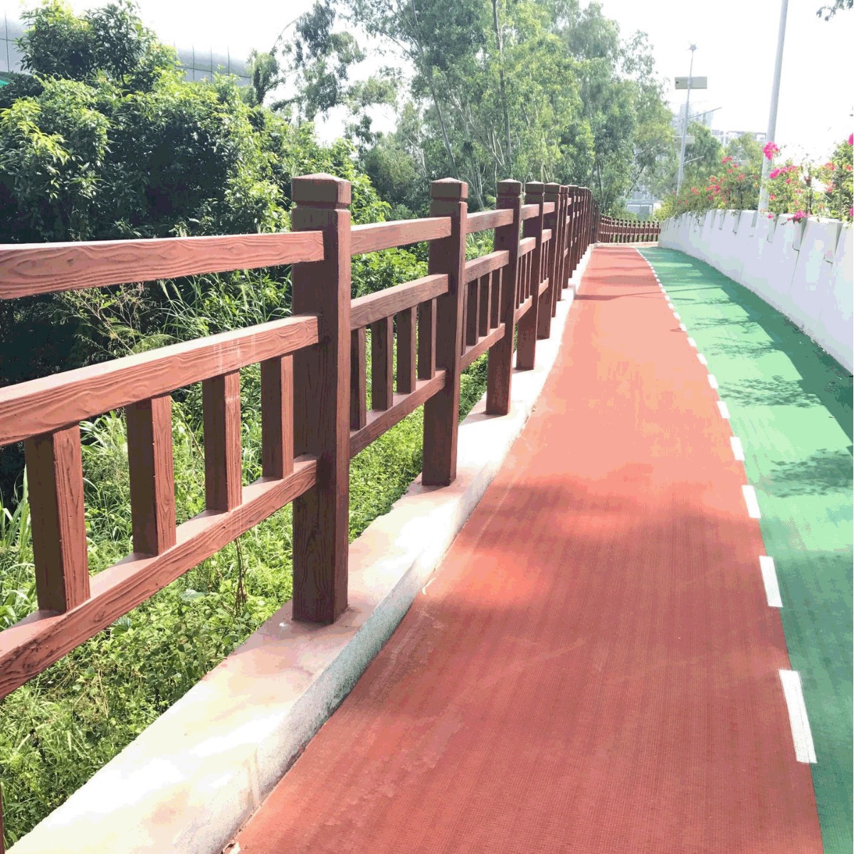 厂家批发直销混凝土仿木栏杆定 制 市政园林栏杆 厂家直销栏杆