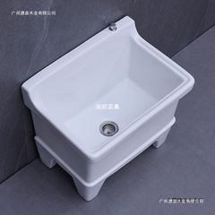 セラミックモッププールバルコニーモッププール大型正方形ロングモップ洗浄ワイドモップ洗面器テーブル制御自動排水装置